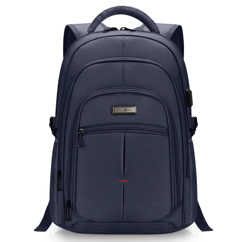 Мужской рюкзак, мужские дорожные сумки, многофункциональный рюкзак, водонепроницаемый, Оксфорд, USB, зарядка, дизайн, сумка, ipad, рюкзаки, подарок - Цвет: Blue