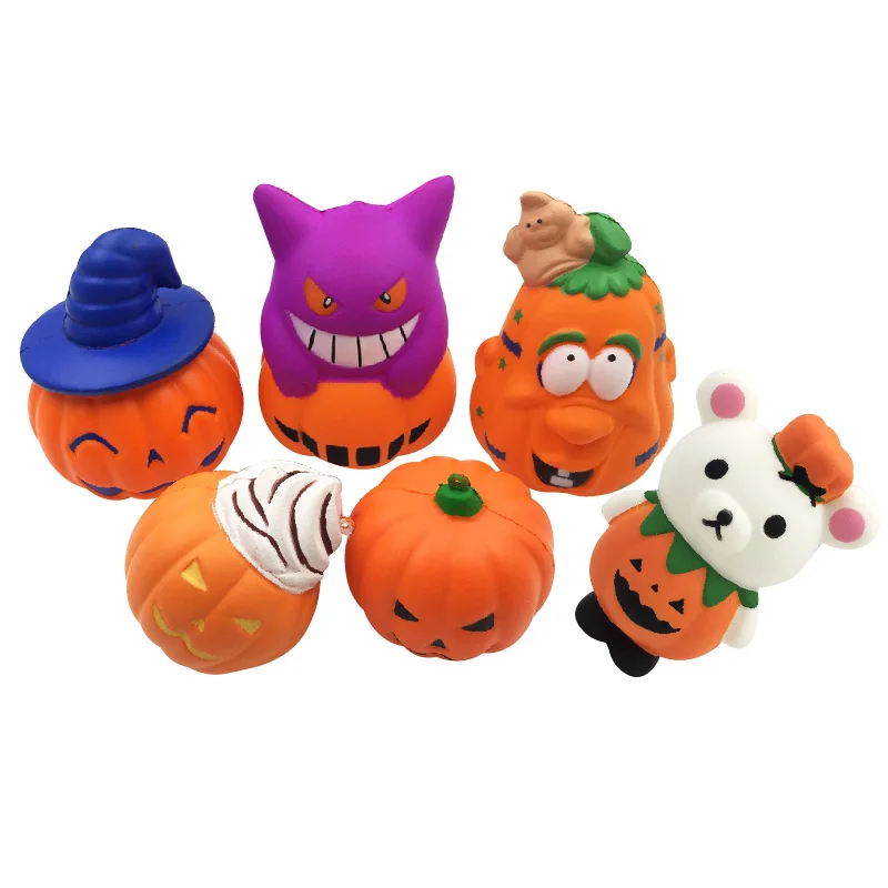 HalloweenPumpkinsSquishyAnimalFruitSquishiesSlowRisingSoft2018