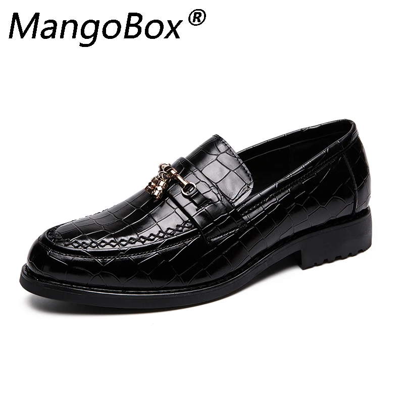 

Brand Men Dress Shoes Moccasin Men Formal Shoes Italian Leather Luxury Fashion Groom Wedding Oxford Shoes Height Increasing Loaf