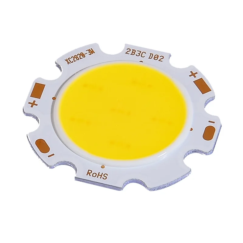 

20x28mm high powerr led COB Light Source 3W 5W 7W 10W white Round COB LED Bar Lights 9V-12V-36V DIY Spotlight led Bulb downlight