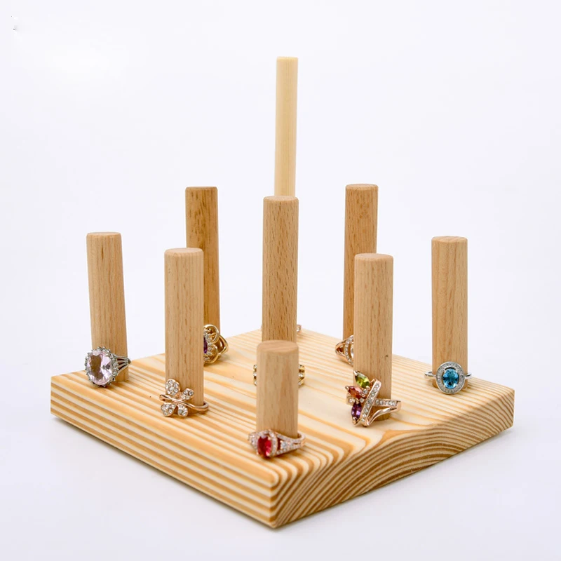 Wood Ring Display Holder Jewelry Tray Wood Ring Display Holder Jewelry Tray Jewellery In Packaging From Accessories On