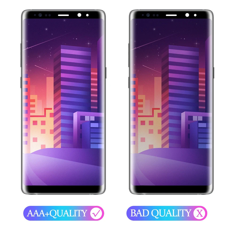 6," супер AMOLED дисплей для SAMSUNG Galaxy NOTE 8 lcd N950 N950F дисплей сенсорный экран Замена с рамкой