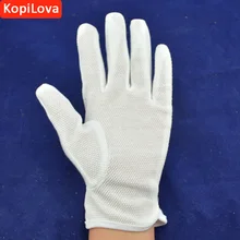 KopiLova 10 пар оптом белые противоскользящие защитные перчатки тонкие садовые рабочие перчатки для водителя приемные парадные представления перчатки