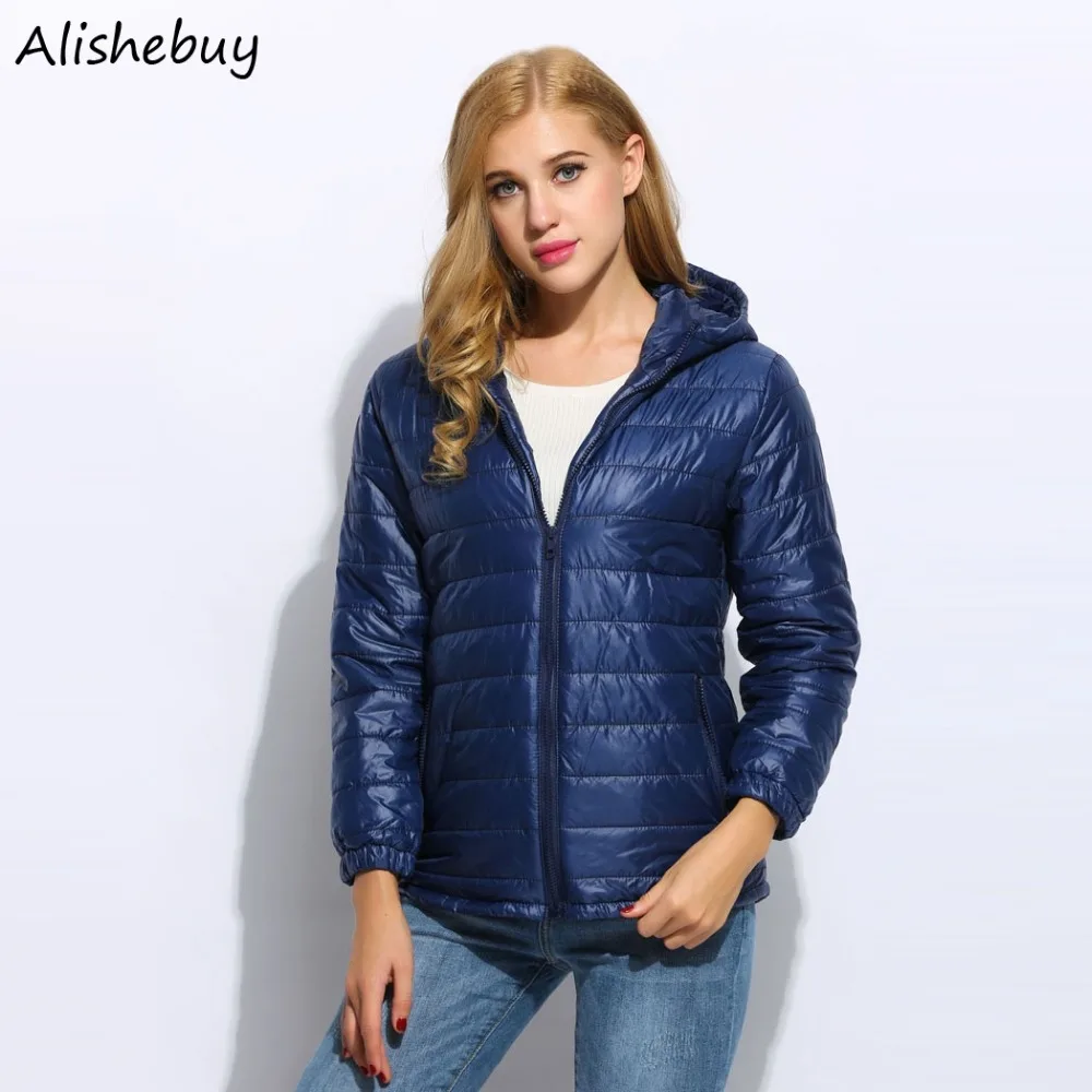 Oversize Real Full Zipper Solid Fashion Cotton Cotton-padded Jacket Hooded Warm Winter Jacket Women