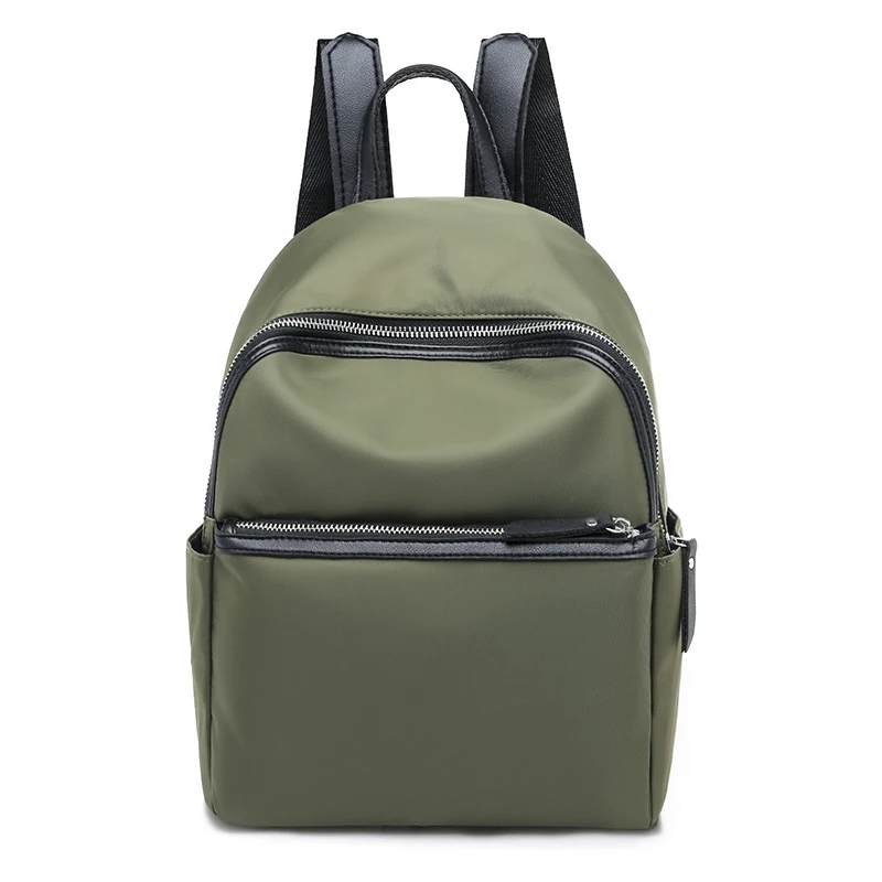 Small Backpack Women School Shoulder Bags Girls Solid Nylon Waterproof Travel Backpacks Ladies Durable Laptop Packing Bag | Багаж и сумки