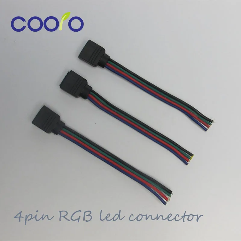 10 мм 4 контактный RGB светодиодный разъем гнездовой для 5050/3528/2835 ленты 5 шт./лот