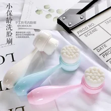 Двухсторонняя многофункциональная Очищающая щетка для лица портативный очиститель для лица для пор и угрей кисточки для ухода за кожей инструмент для ухода