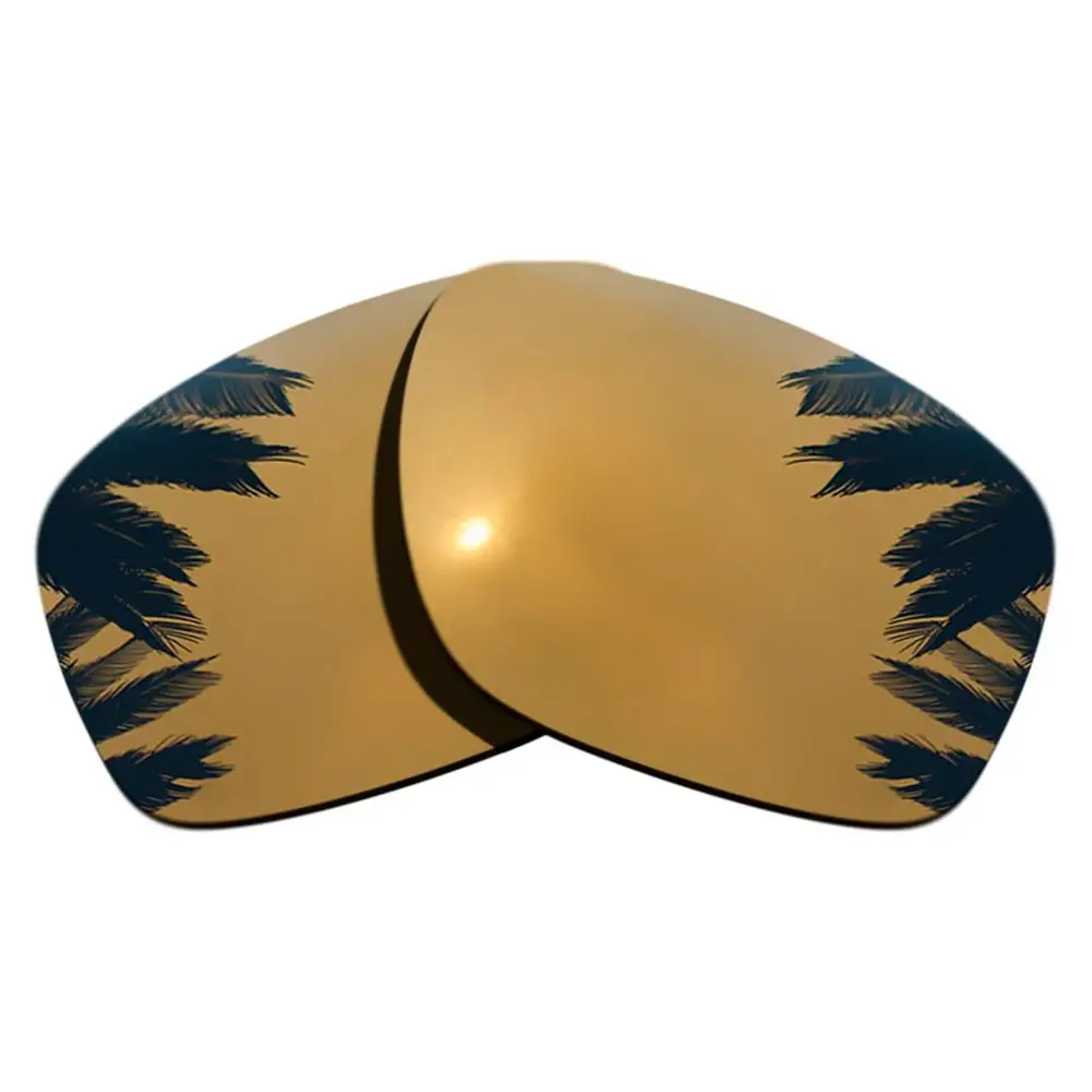 Поляризованные зеркальные линзы для замены покрытия для-Оукли ленточная рамка многоцветные - Цвет линз: Bronze Gold