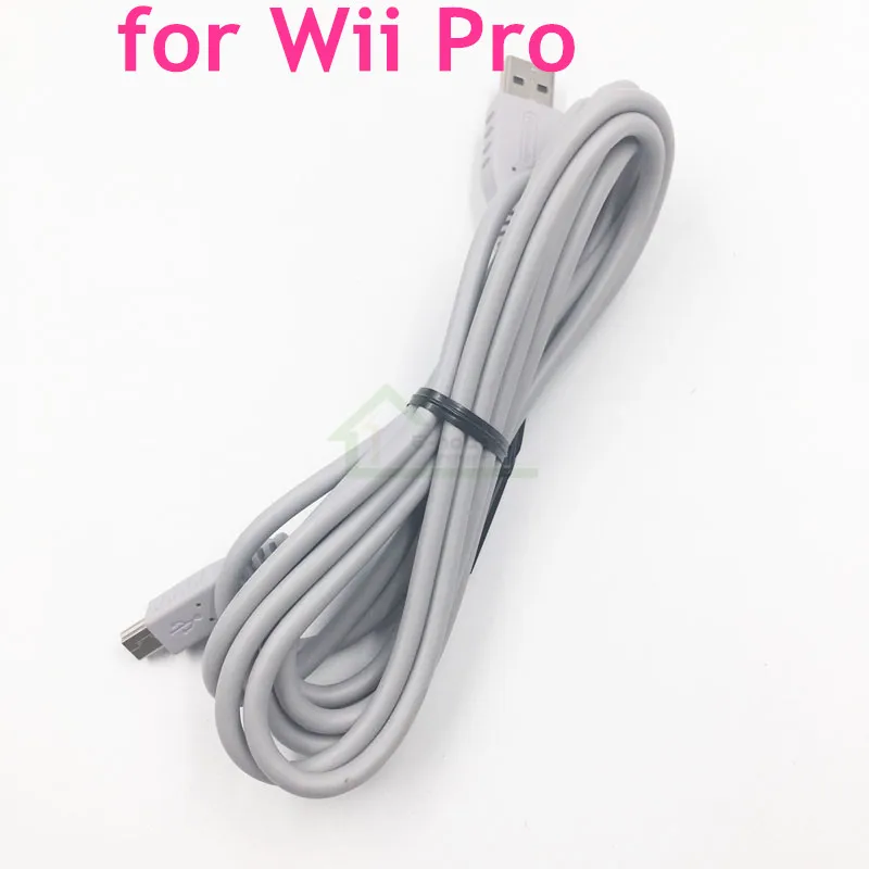 2 м в длину для контроллера Wii Pro оригинальный сменный зарядный кабель также