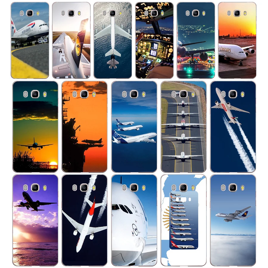 

06DF Airplane At The Sunrise aircraft plane Hard Case Cover for Samsung Note 4 8 for Galaxy a3 a5 2017 j3 j5 j7 2015 2016 2017