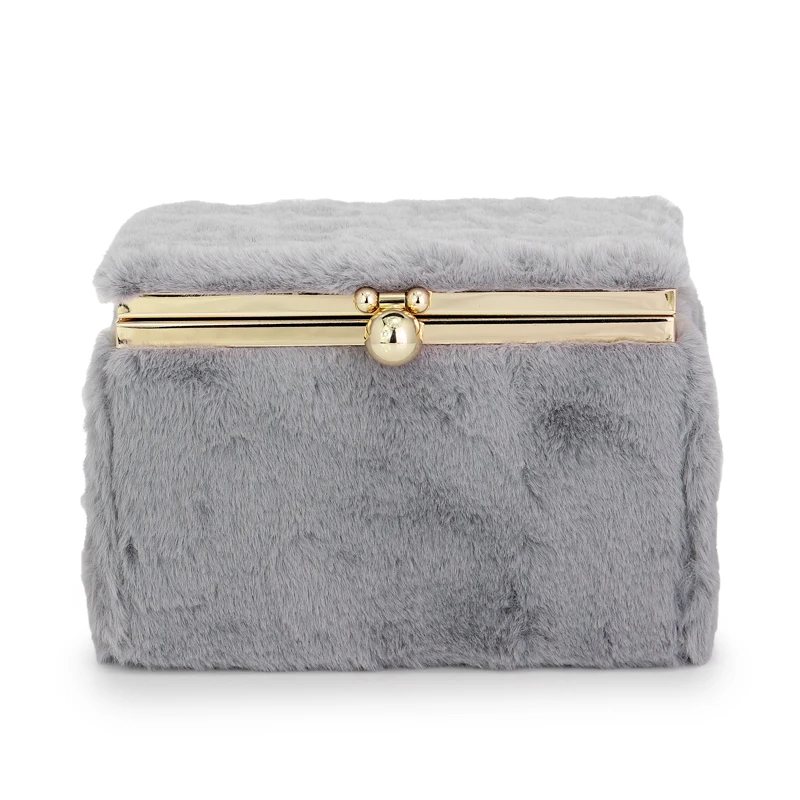

day clutches handbags women fur bag fashion designer evening party bags box shaped chain crossbody messenger bags(C1786)