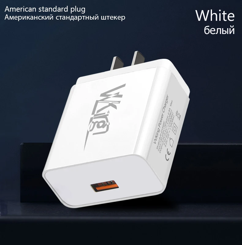 VVKing Быстрая зарядка 3,0 USB зарядное устройство Быстрая зарядка EU/US Разъем для iphone samsung Xiaomi huawei P9 LG G5 G6 QC3.0 зарядное устройство адаптер