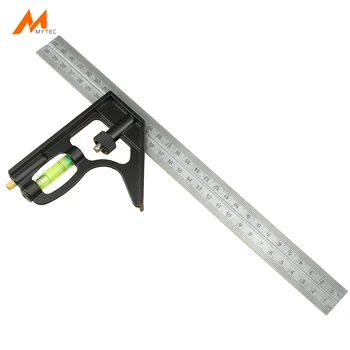 

12" Combination Try Square Universal Angle Ruler Level Spirit Woodworking Measuring Tool