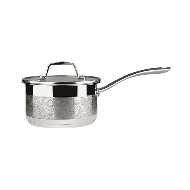 Ковш с крышкой Rondell Fancy RDS-396(Объем 1,3 литра, диаметр 16 см, подходит для всех типов плит