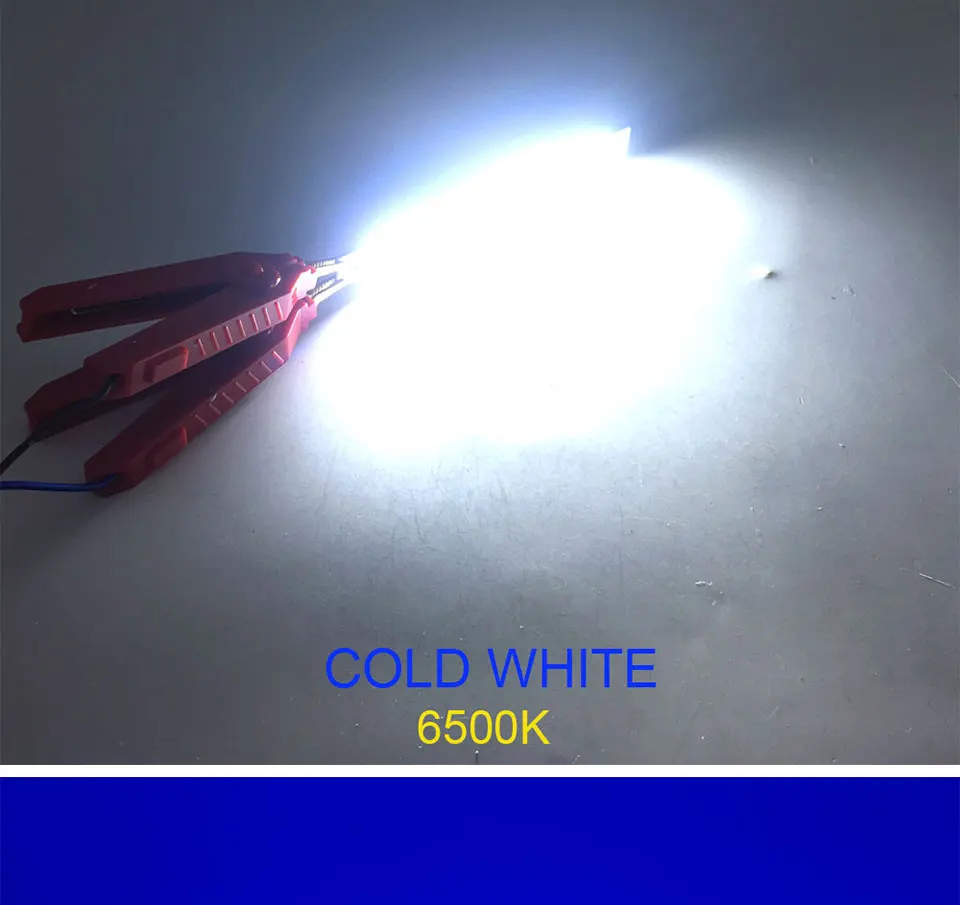 120mm 4.72in LED Bar Light Strip COB Bulb 12V 7W 10W LED Lamp Green Blue Red White Emitting Colors 12010mm COB Chip (14)