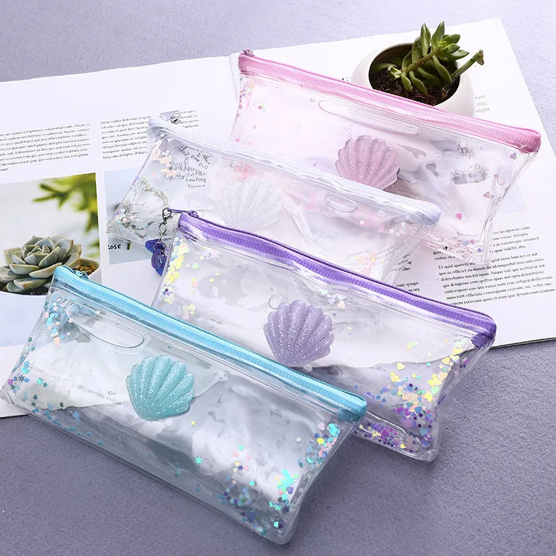 

1 Pcs Kawaii Pencil Case shell PVC Gift Estuches School Pencil Box Pencilcase Pencil Bag School Supplies Stationery