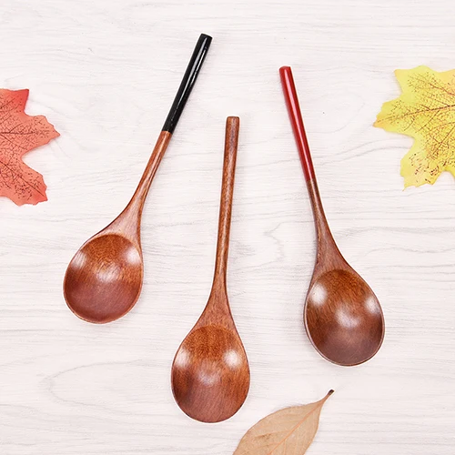 16.5cm*4cm Kitchen Dinnerware Wooden Spoons Tableware Wood Japanese