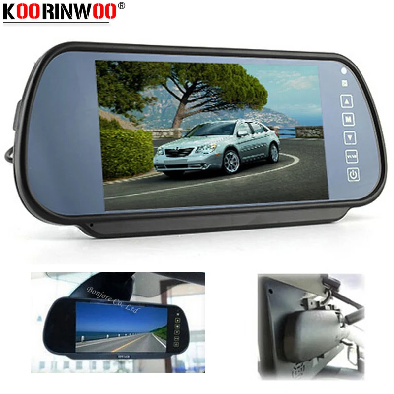 Автомобильный монитор Koorinwoo 7 дюймов цветной TFT ЖК дисплей 800*480 автомобильный