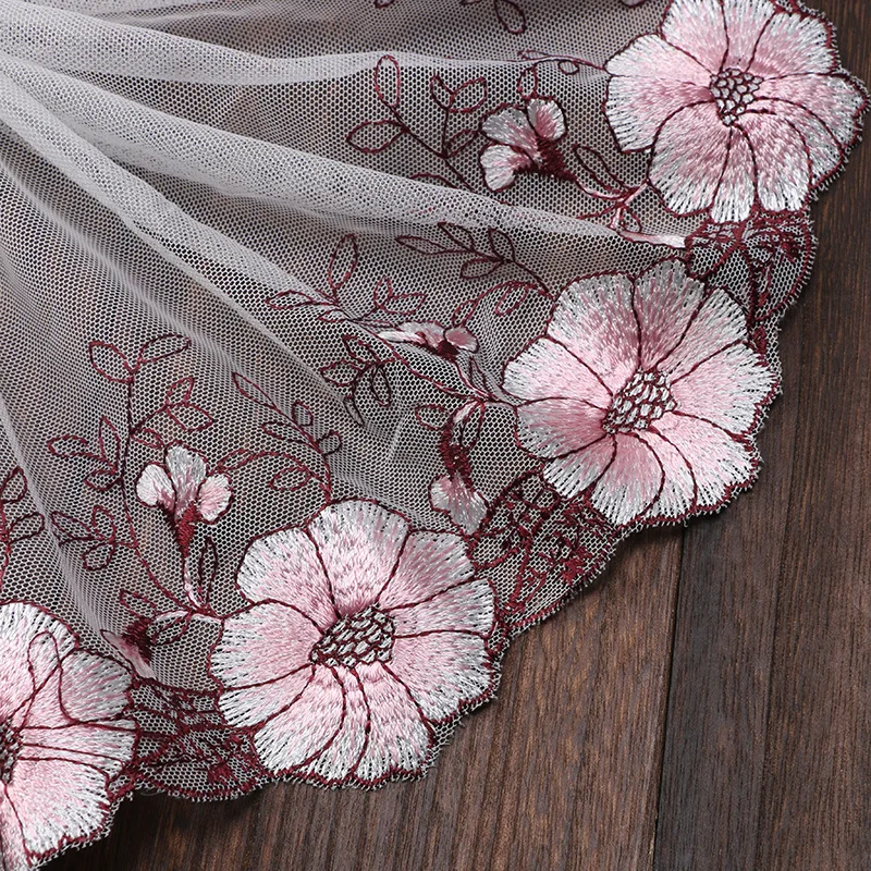 Beautiful 1meters Lace Ribbon 16cm Wide Lace Trim Fabric DIY