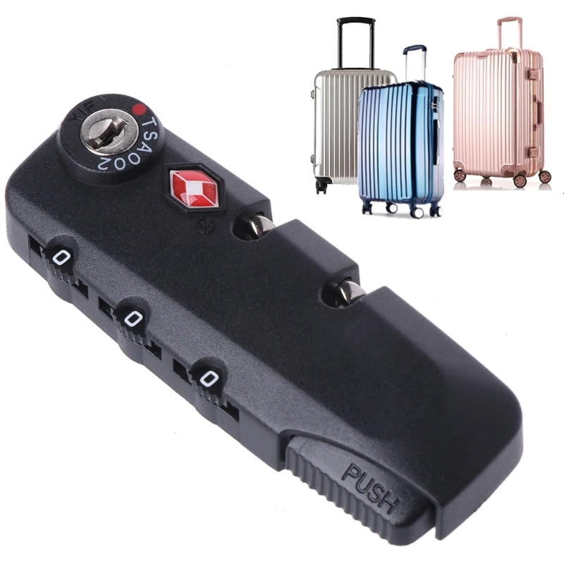 

3 Digit Combination TSA Secure Padlock Lock Luggage Suitcase Travel Code Lock