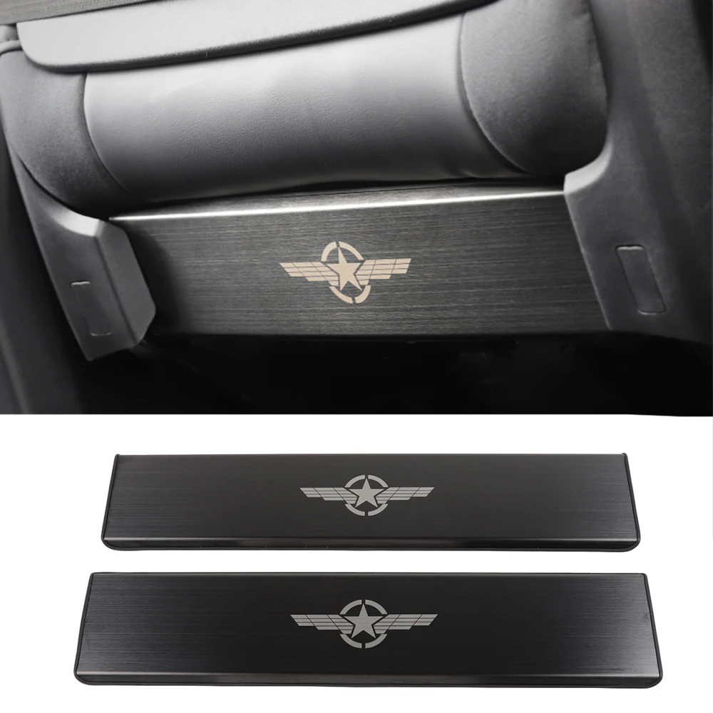 

for Jeep Renegade 2016+ Seat Back Anti-Kick Panel Trim Stickers for Jeep Compass 2017+ Stainless Steel Car Interior Accessories