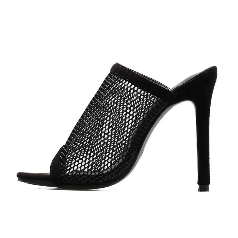 BAYUXSHUO/Летние босоножки; женские туфли без пяток на высоких каблуках; ажурные пикантные босоножки на шпильках в римском стиле с петлей на пятке; женская обувь для вечеринок и клубов