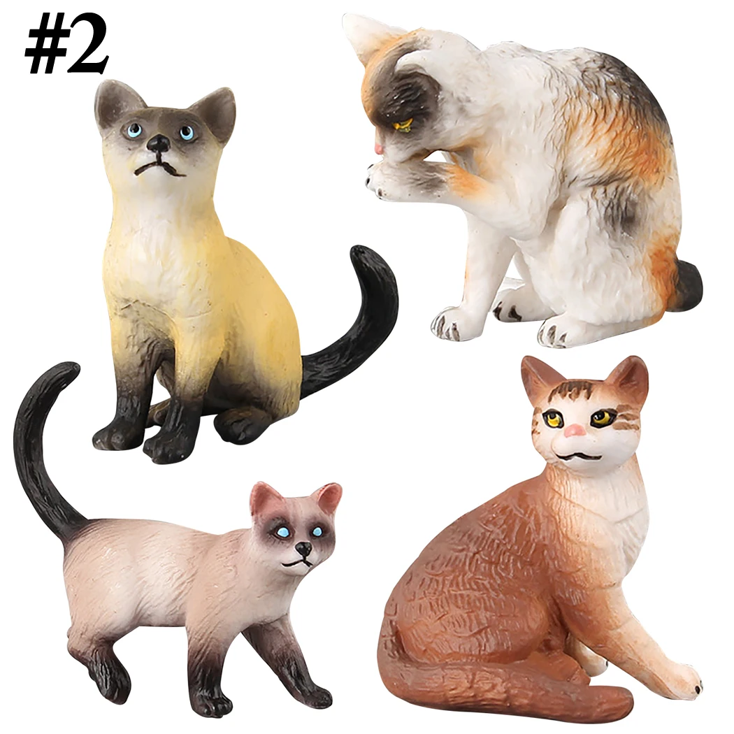 Модель животного игрушка обучающая симуляция кошка животное фигурка животное игрушка для детей