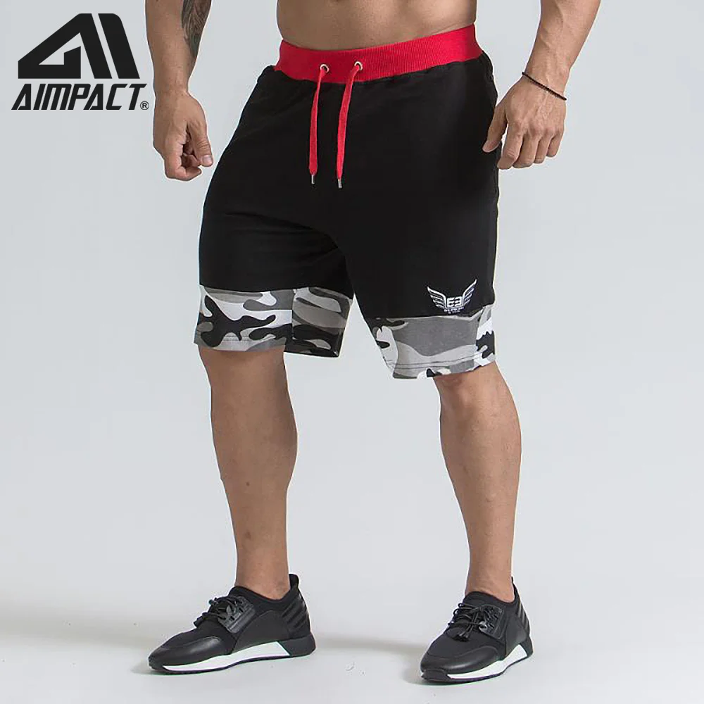 

2019 New Sporty Fitness Shorts for Men Bodybuilding Athletic Workout Trunks Male Active Gymi Running Training Shorts By Aimpact