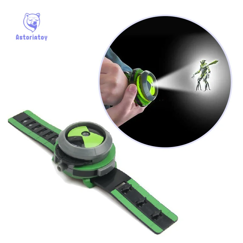 

2018 Hot Selling Ben 10 Style Japan Projector Watch Ban Dai Genuine Toys For Kids Children Slide Show Watchband Drop