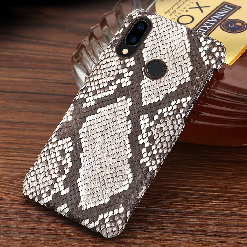 Luxury Phone Case For Huawei Mate 10 20 lite case Really Python skin cover For P10 20 Pro Lite P Smart Honor 7X 8X 9 10 V20 case