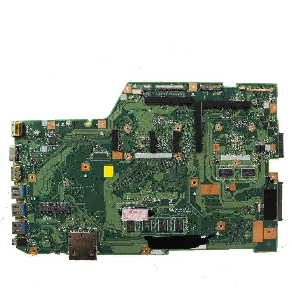  X751LD Motherboard I3-4010 GT820 For ASUS X751L K751L K751LN laptop Motherboard X751LD Mainboard X7