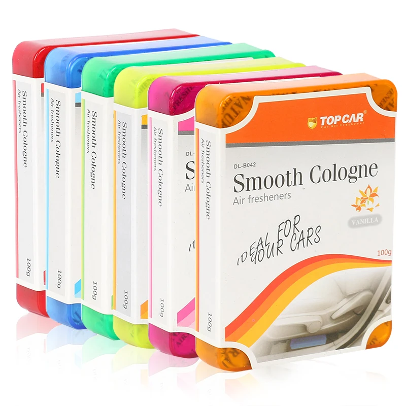 2Pcs Car Air Freshener Gel Perfume New Car Lemon Vanilla Ocean Flower