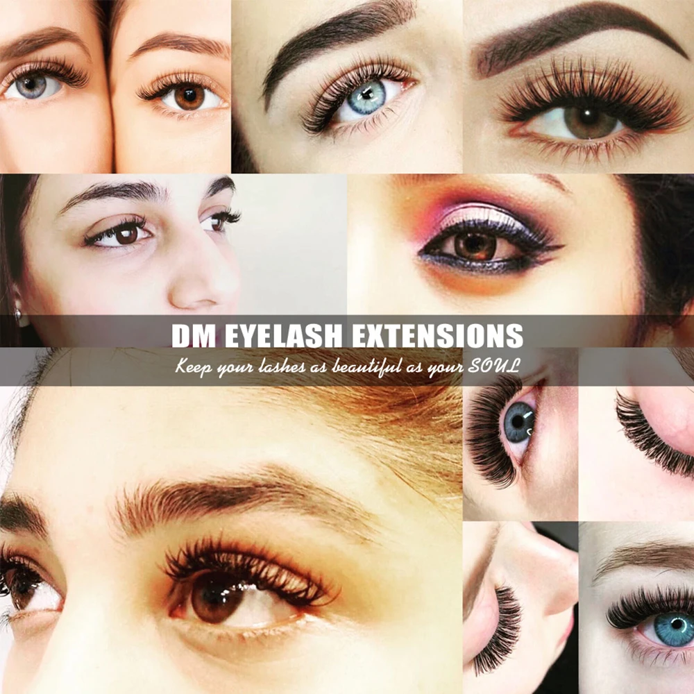 Extensões da Pestana Luz de Extensão dos Cílios Ellipse c Onda Plana Lash Indivíduo Cílios Vison Preto Decemars4trays - Set 0.15mm 6 Cílios Lash Indivíduo Cílios Vison Preto