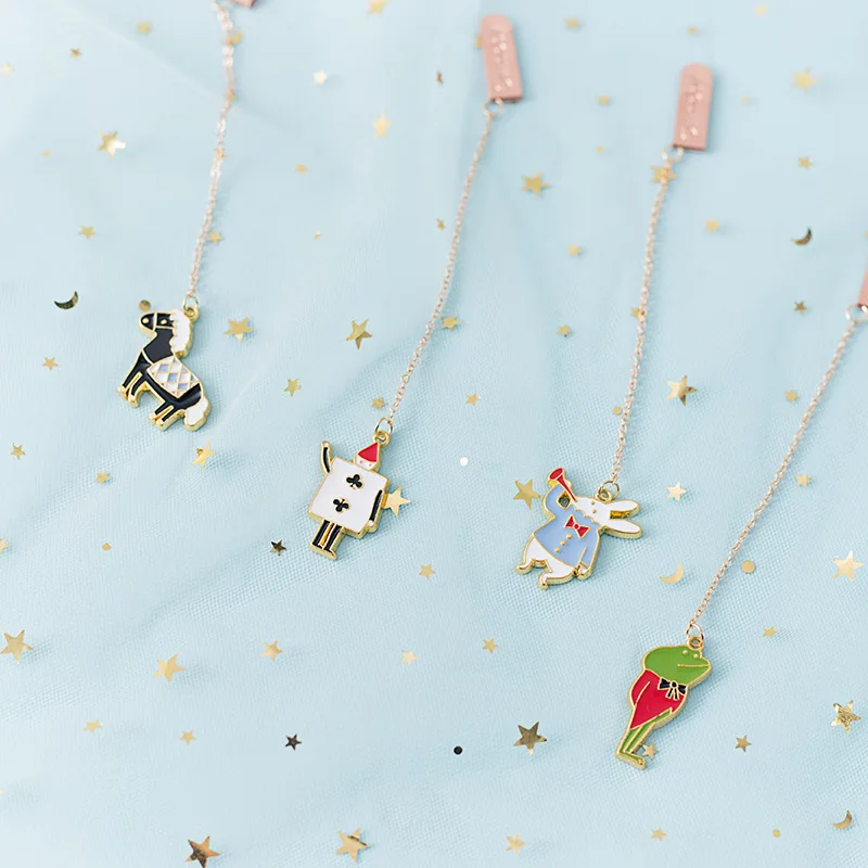 

Anime Bookmark Metal Pendant Bookmarks Creative Cartoon Cute Accessories For School