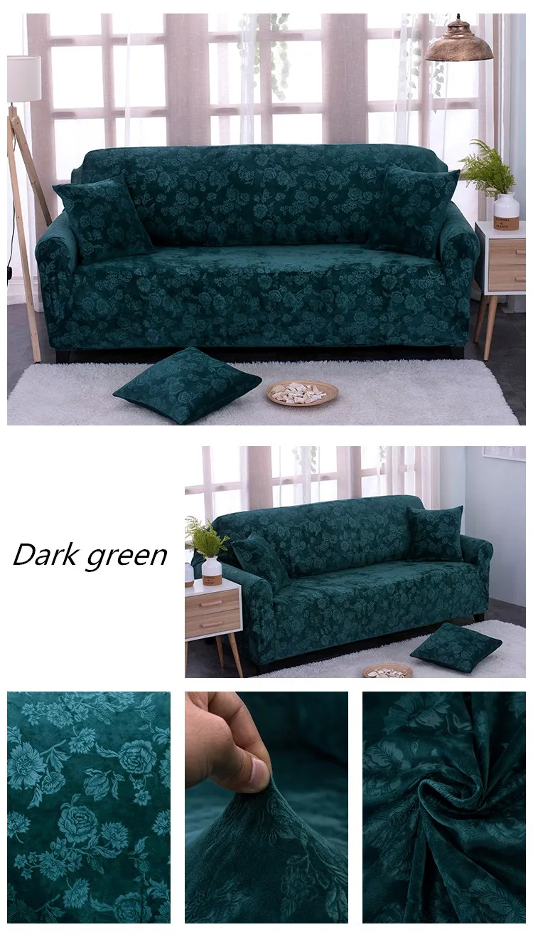 Высокое качество, однотонный диван, эластичный плюшевый чехол, чехлы для кресел, все включено, чехол для дивана разной формы, чехол для дивана