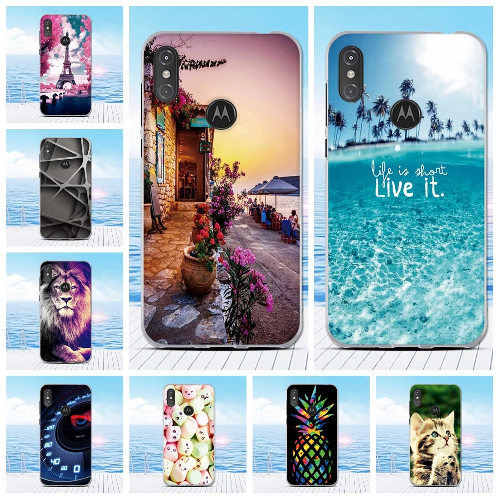 

3D Relief Rabbit Printing For Motorola Moto One Power Silicone For Motorola P30 Note Phone Bumper For Moto P30 Note Back Case