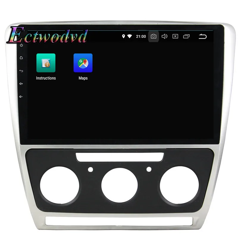 Discount Ectwodvd Octa Core 4G+64G Android 9.0 Car Multimedia DVD Player GPS HeadUnit for Skoda Octavia AT 2010 2011 2012 2013- 3