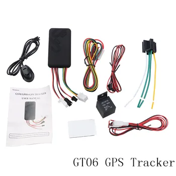 

GT06 Mini Car GPS Tracker SMS GSM GPRS Vehicle Online Tracking System Monitor Remote Control Alarm for Motorcycle Locator Device