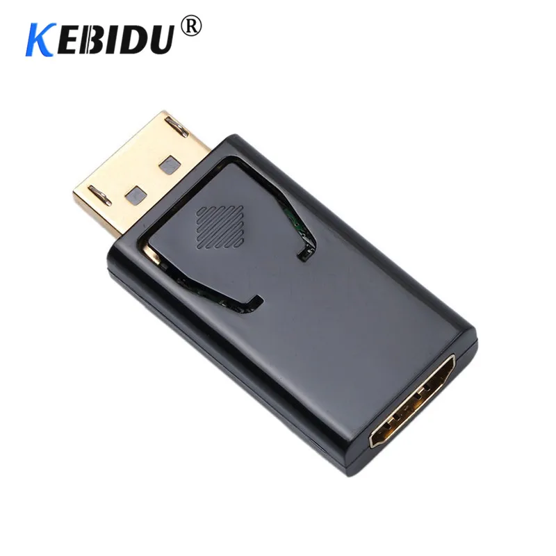 

kebidu Display Port DP Male to HDMI Female DisplayPort Converter Cable Adapter Video Audio connector Fit for MacBook Pro Air