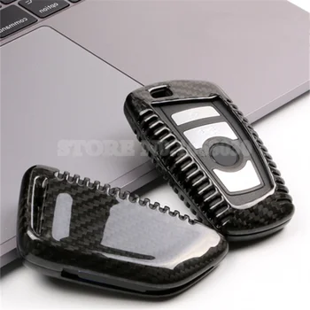 

Carbon Fiber Car Smart Key Shell Case Cover For BMW X3 X4 F25 F26 2pcs