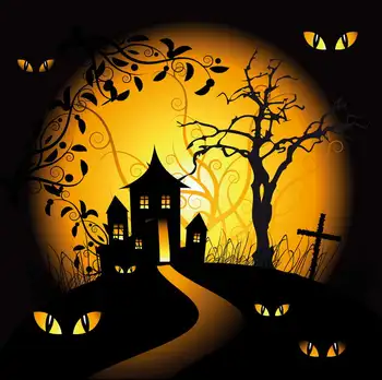 

Customized 10ft Halloween event photography backdrop for children party portrait photo studio backgrounds