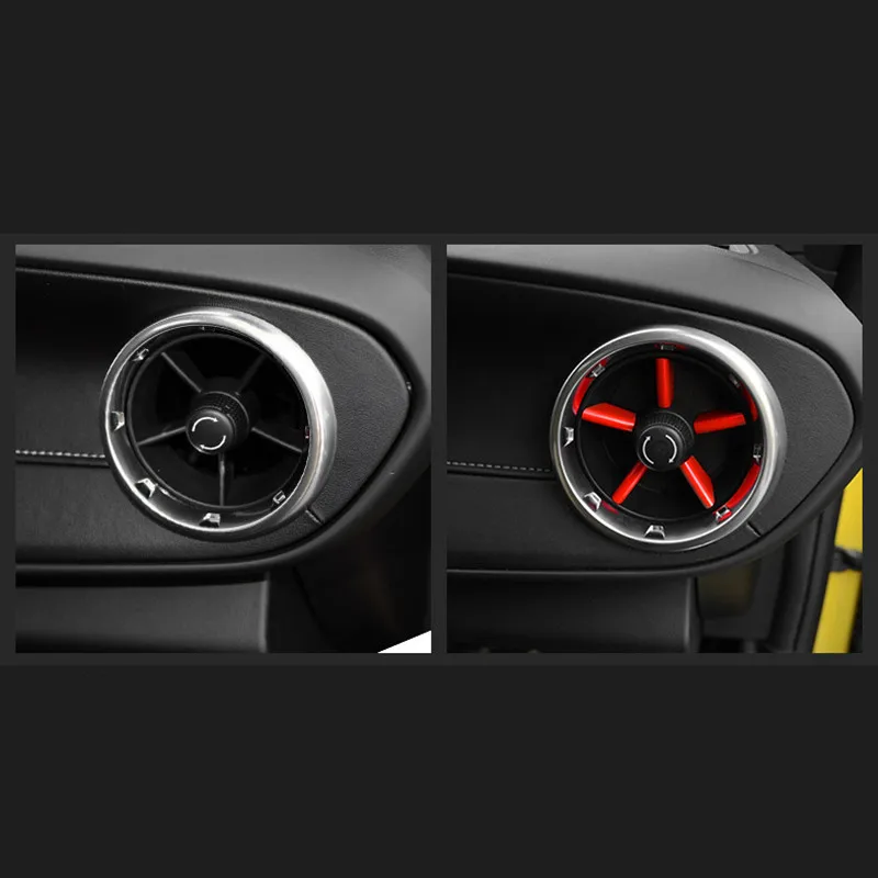 SRXTZM 20 шт. автомобиль красный интерьер кондиционер вентиляционное отверстие крышка отделка украшения подходит для Chevrolet Camaro