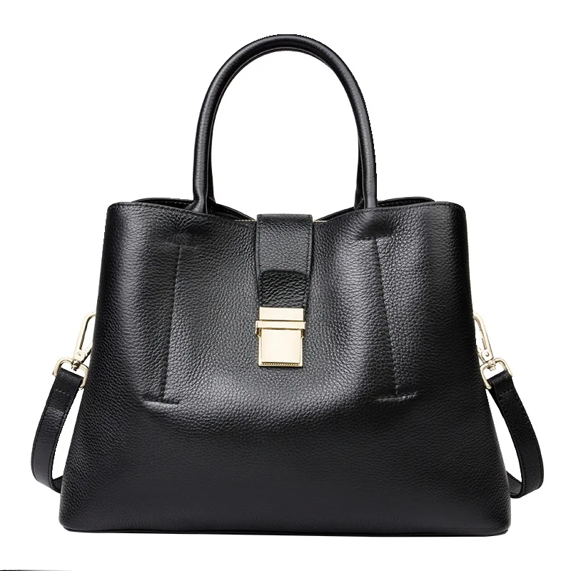 

2019 New Korean version of leather bucket bag handbag large capacity single-shoulder bag fashion hundred with oblique bag