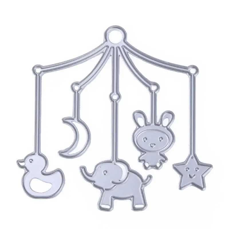 

Hanging Animals Moon Star Metal Cutting Dies Stencils for DIY Scrapbooking Dies Craft Paper Card Embossing Stencil Craft