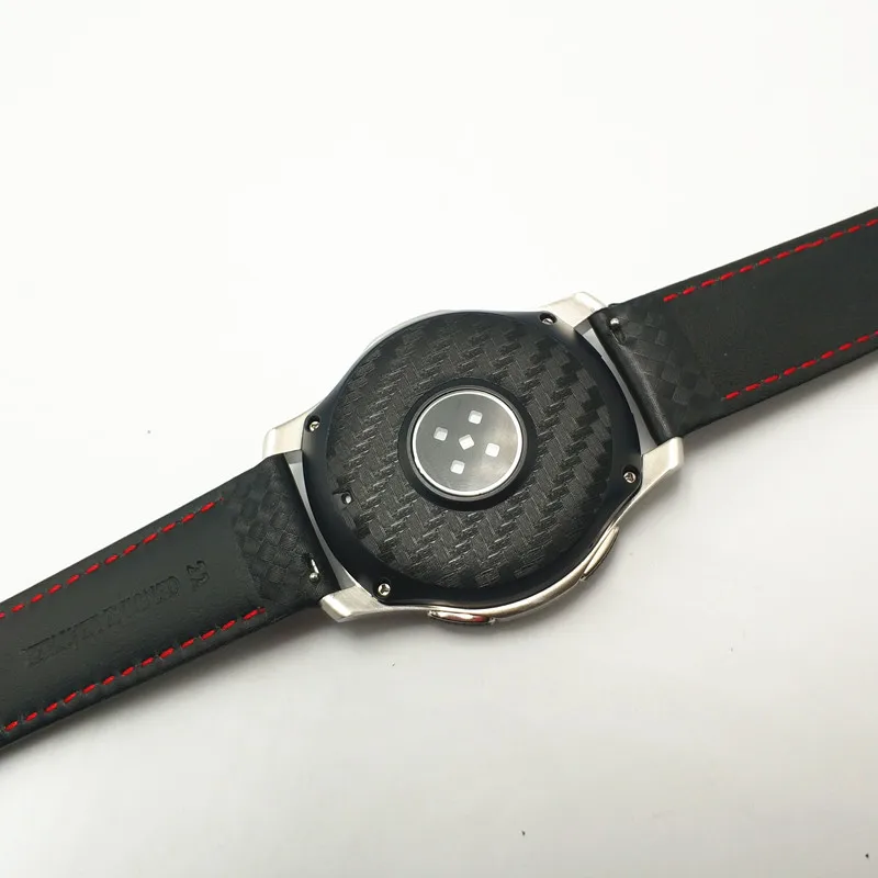 Кожаный ремешок из углеродного волокна с металлической пряжкой-бабочкой для samsung Galaxy Watch 42 мм 46 мм gear S3 Classic Frontier Huami