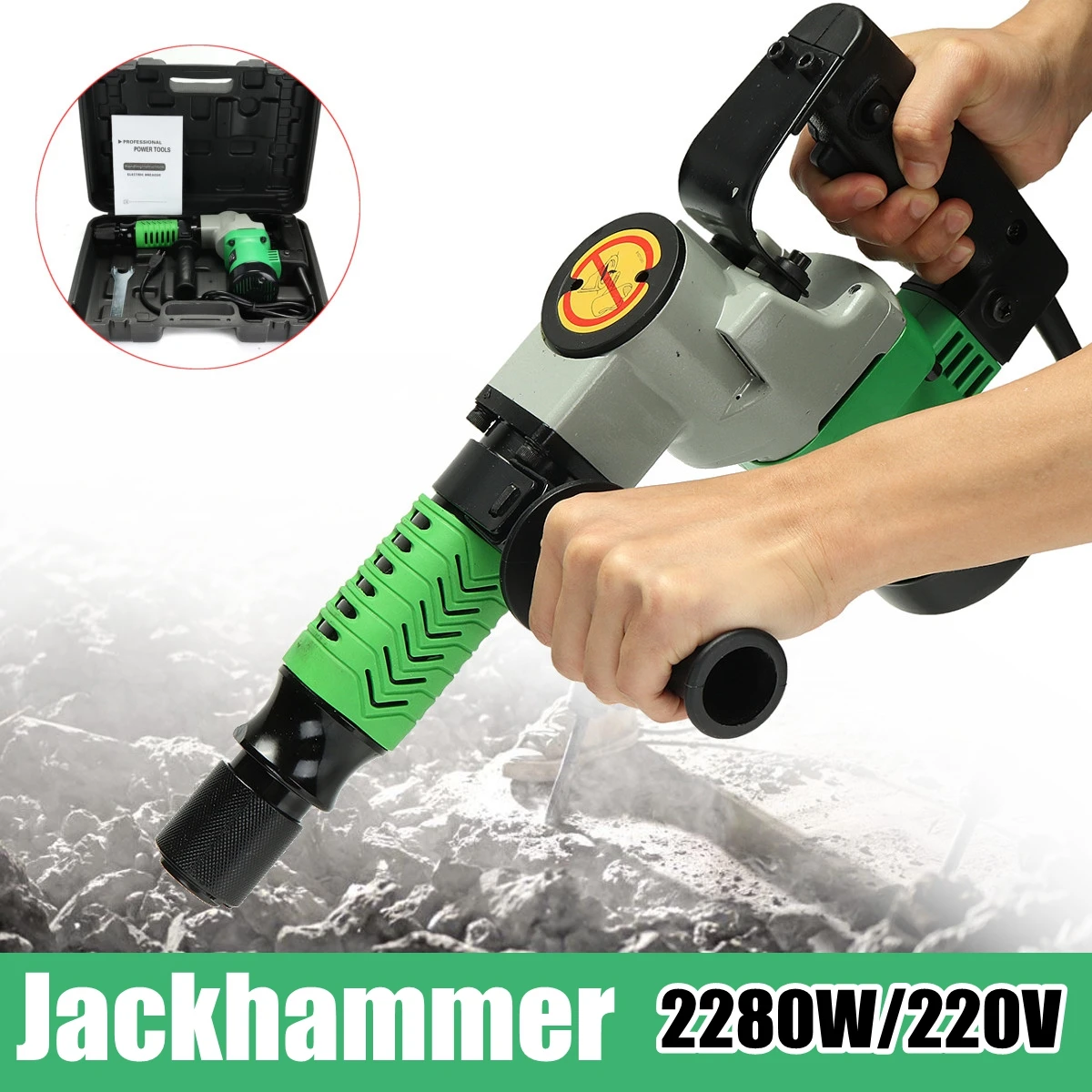 

2280W 220V Electric Hammer Impact Drill Power Hammers Power Rotary Drill Household with Case