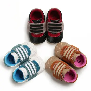 

Infant Toddler Baby Boy Girl Soft Sole Crib Shoes Sneaker Prewalker 0-18 Months