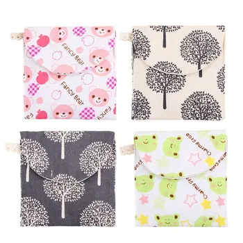

2020 Cute Women Girls Portable Sanitary Bag Holder Napkin Towel Pads Case Organizer Coin Purses