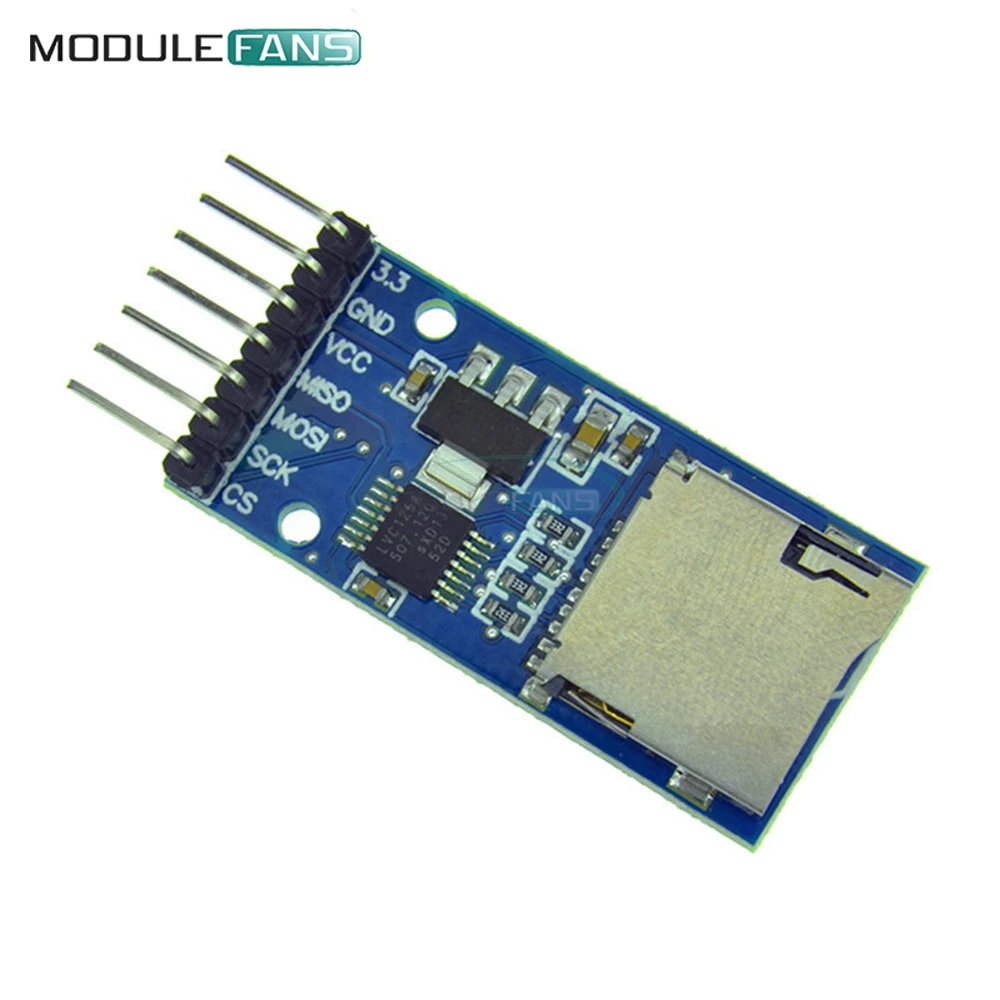 Плата памяти Micro SD для Arduino TF карта Интерфейсный преобразователь уровня SPI 3 В 5