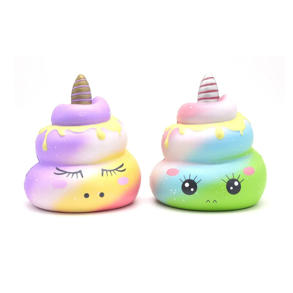 1 шт. Kiibru Squishy Единорог какашка колоссальный медленно Восстанавливающий форму